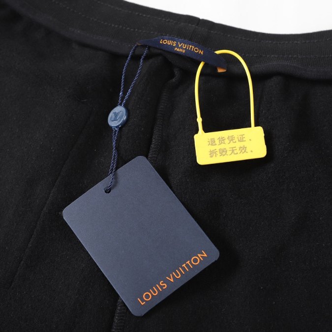 LV Shorts Black Embroidered Tools - Image 4