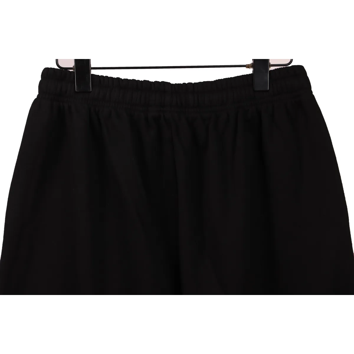 LV Floral Print Cotton Track Shorts Black - Image 5