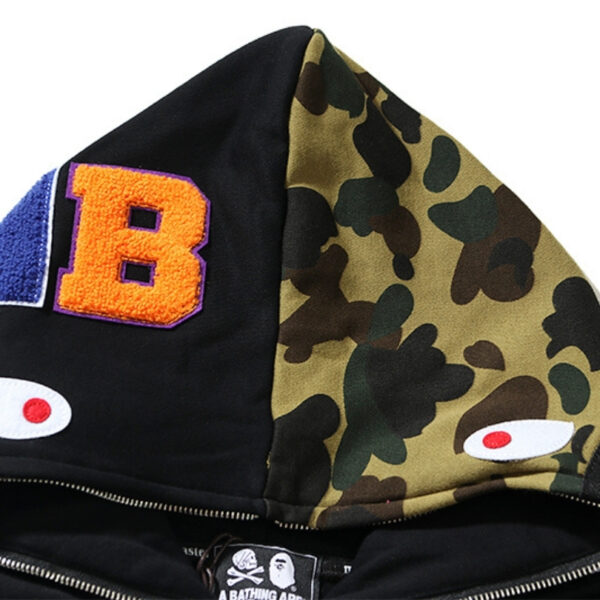 BP Hoodie Shark Skull Full-Zip Camo - Image 3