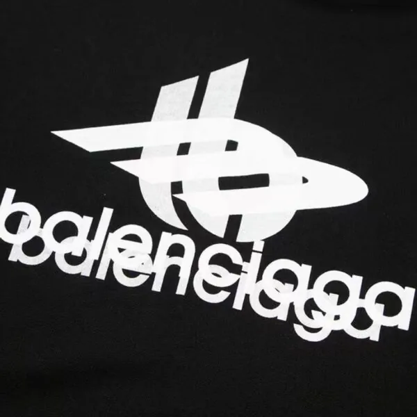 BLNCG Hoodie Black Logo Print BL064 - Image 3