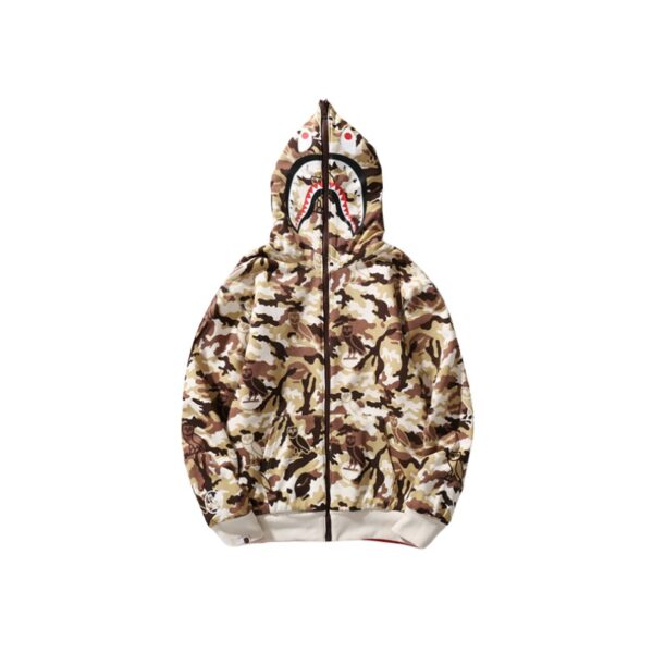 BP Hoodie Shark Camo OVO Red (REVERSE) - Image 4