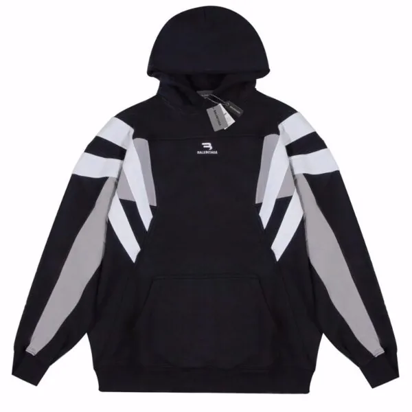 BLNCG Hoodie 3 Stripes Black White BL066