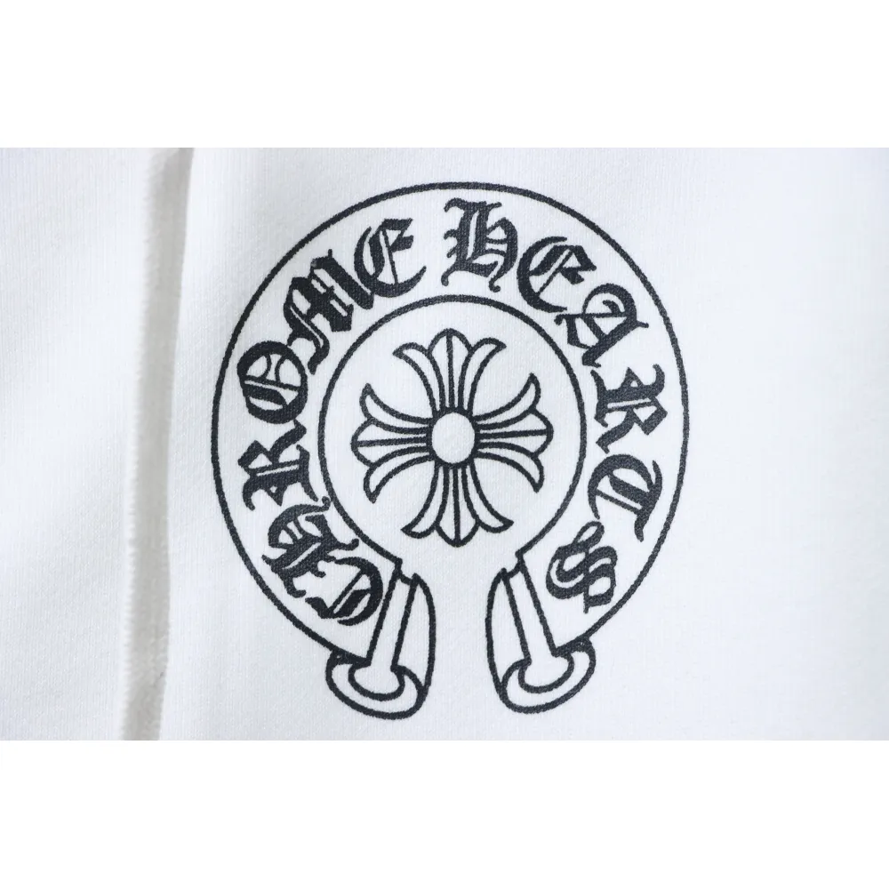 CHRM HRTS Cuff Sanskrit Print Zip-Up Hoodie White - Image 8