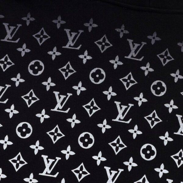 LV Hoodie Black Monogram Gradient - Image 5