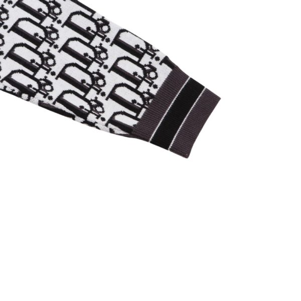 CD Sweatshirt MONOGRAM WHITE/BLACK - Image 4