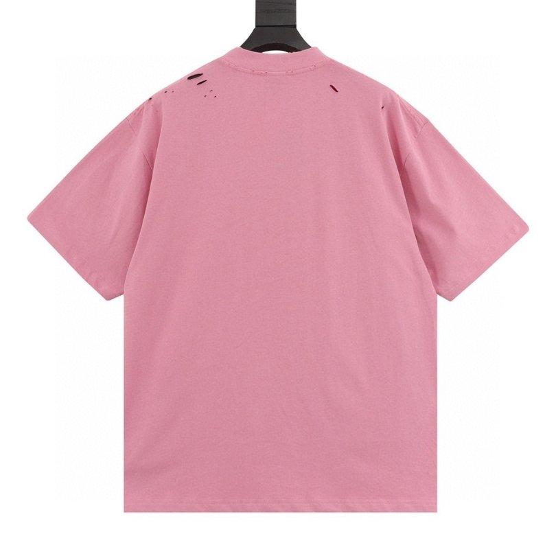 BLNCG T-shirt Graphic Slogan Distressed Pink - Image 3