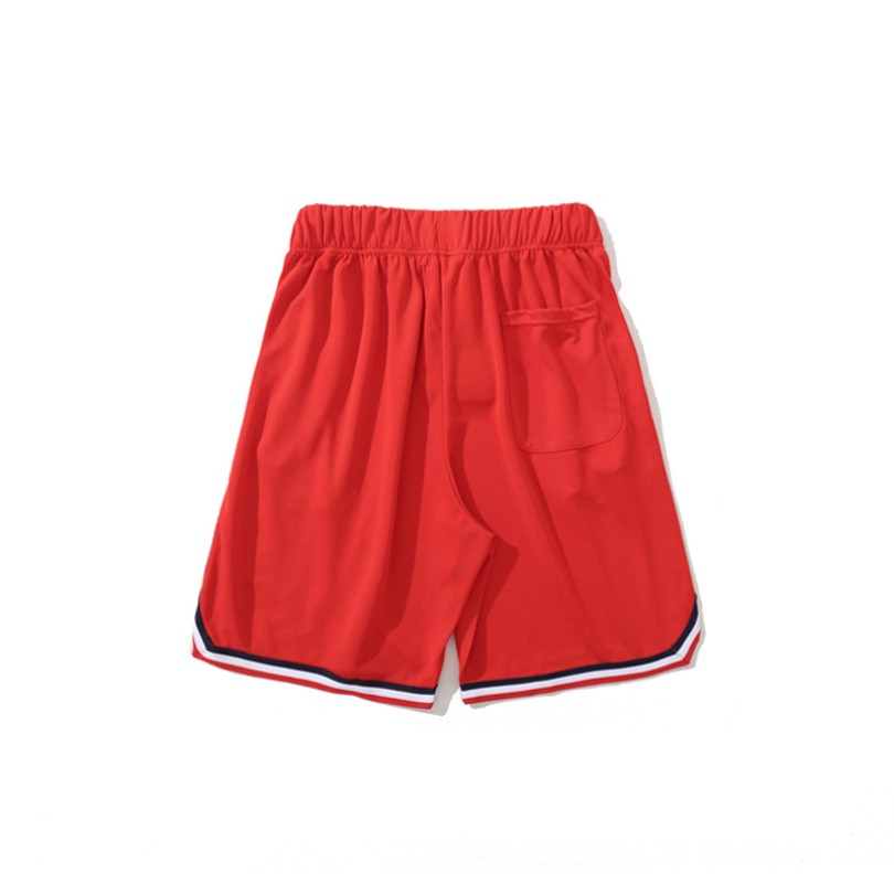 BP Shorts Busy Works Striped Trim Red - Image 4