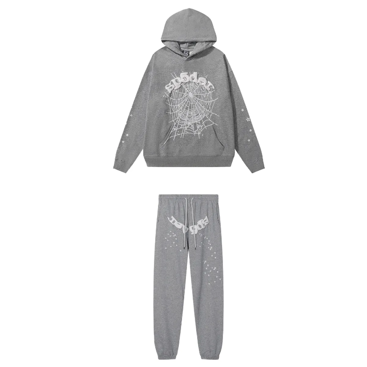 SPDR OG Web Hoodie and Sweatpant Set Grey
