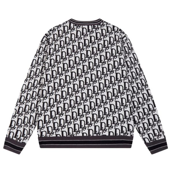 CD Sweatshirt MONOGRAM WHITE/BLACK - Image 2