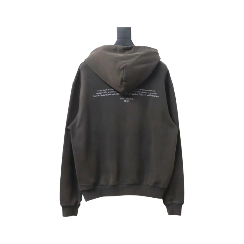 OFF WHT Graphic Print Cotton Drawstring Hoodie - Image 2