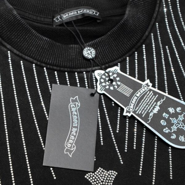CHRM HRTS Sweatshirt Rhinestone Graphic CH048 - Image 6