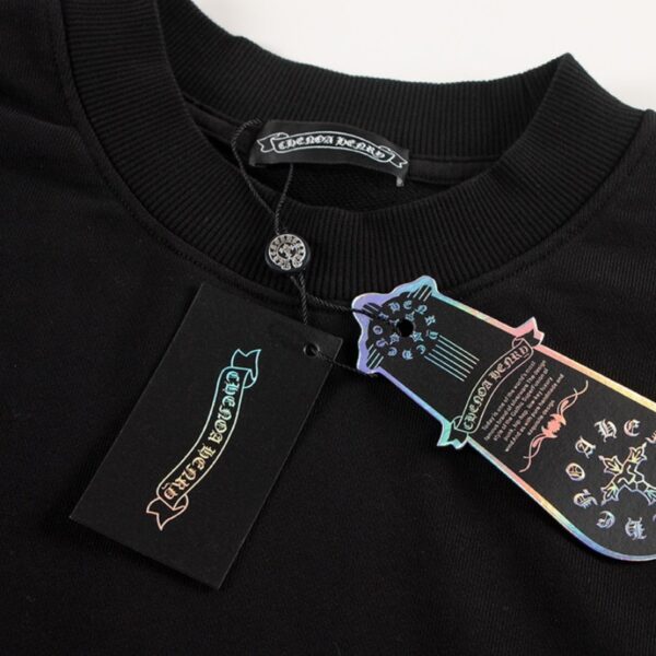 CHRM HRTS Sweatshirt Neon Green Crosses Black CH009 - Image 6