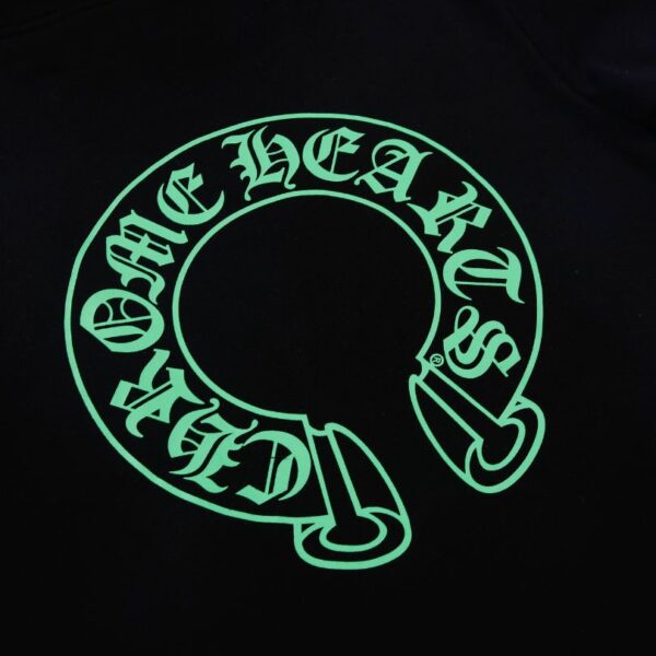 CHRM HRTS Hoodie Neon Logo Black CH072 - Image 2