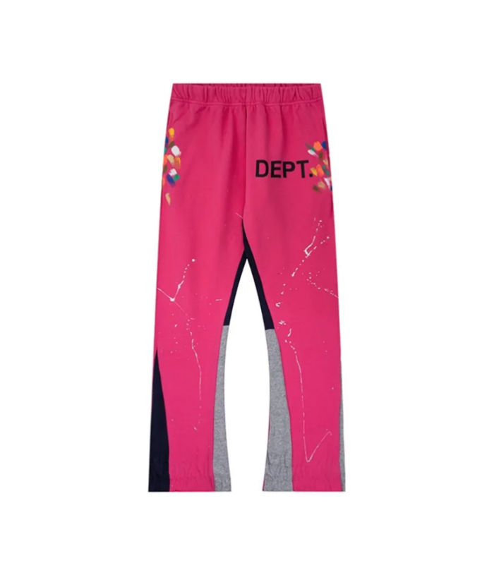 GD Painted Flare Sweat Pants Fuchsia
