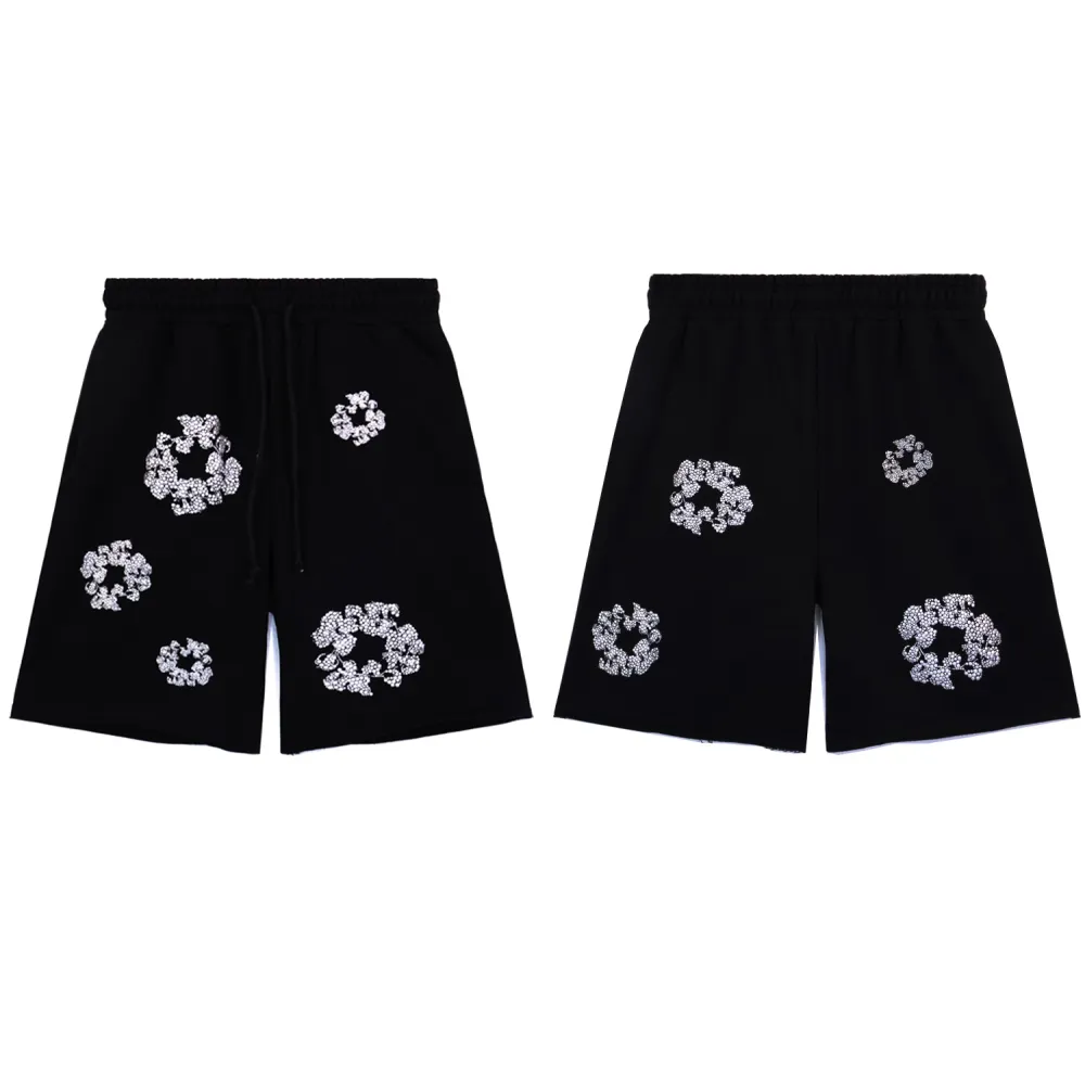 DNM TRS Glitter Patch Floral Print Shorts - Image 2