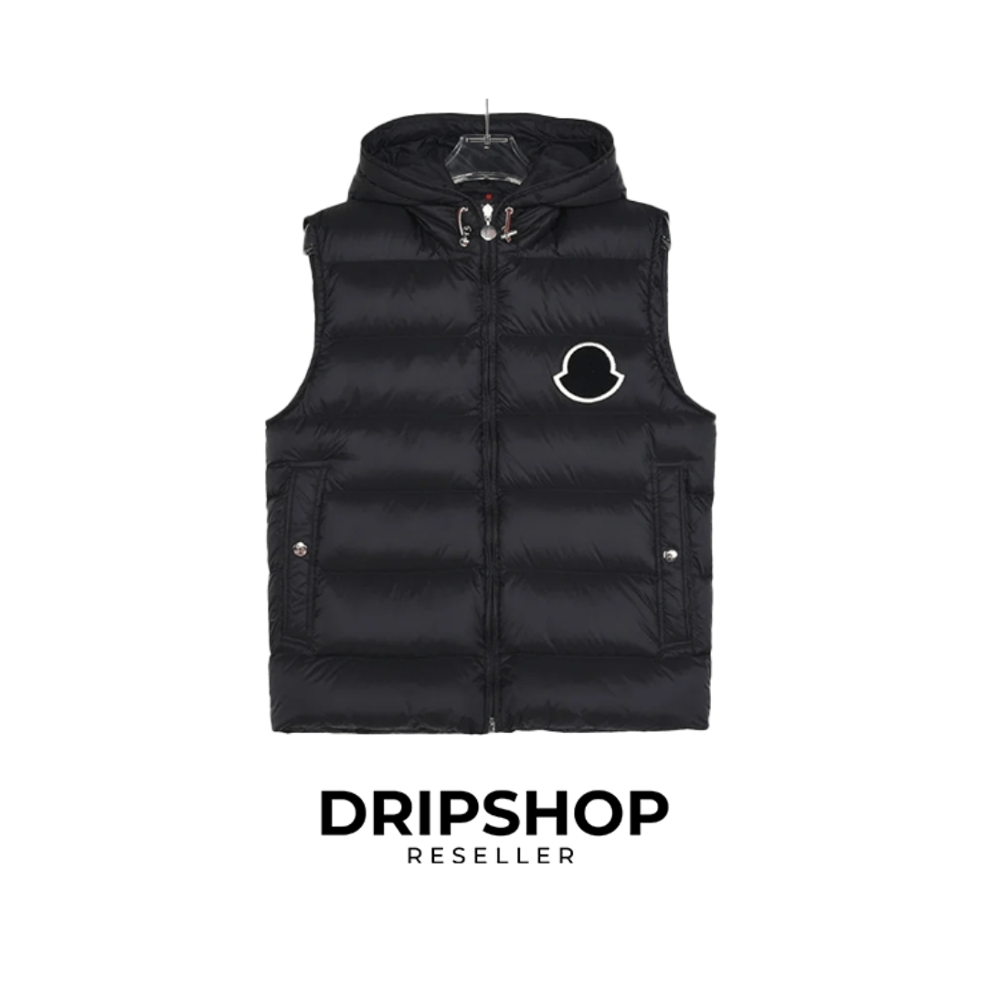 M Gilet Black Logo