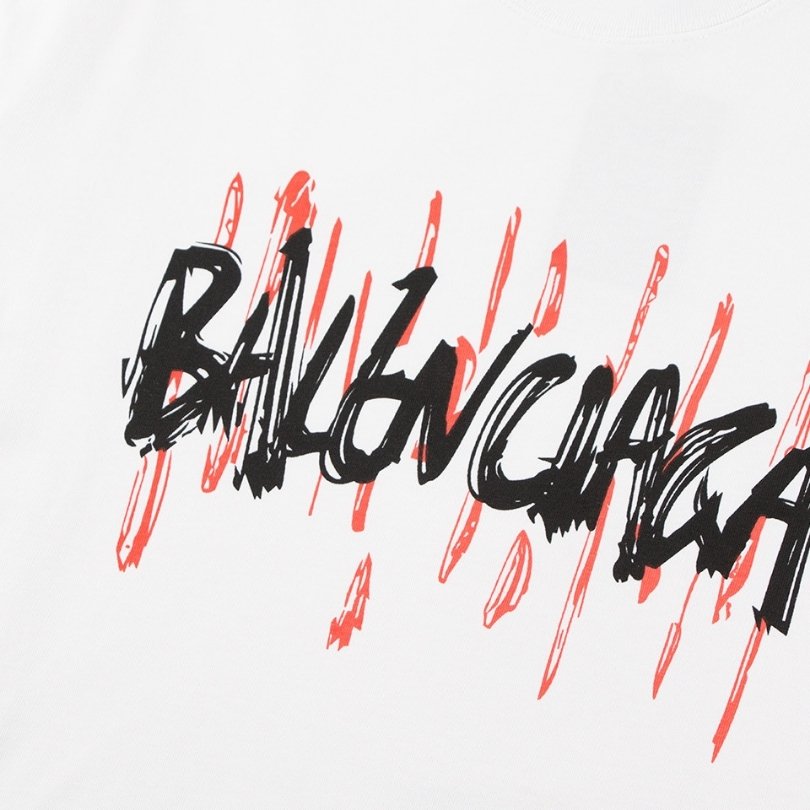 BLNCG T-shirt Graffiti Print White - Image 3