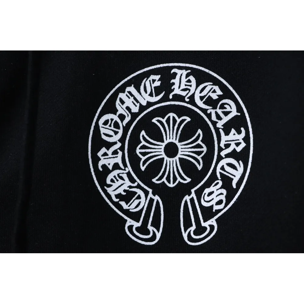 CHRM HRTS Cuff Sanskrit Print Zip-Up Hoodie Black - Image 8