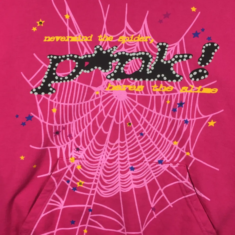 SPDR Young Thug Punk Hoodie Pink - Image 2