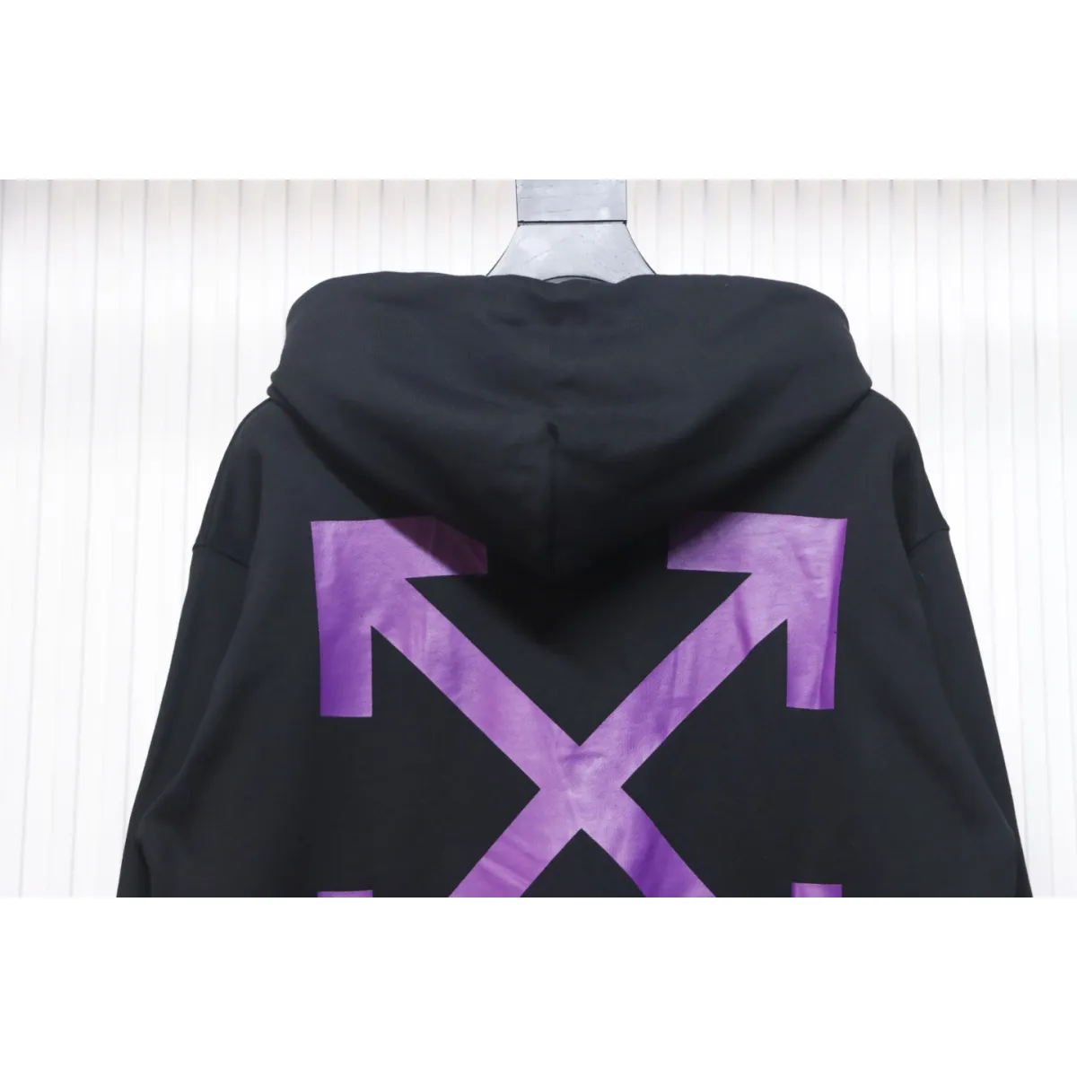 OFF WHT Caravaggio Hoodie Black Purple - Image 9