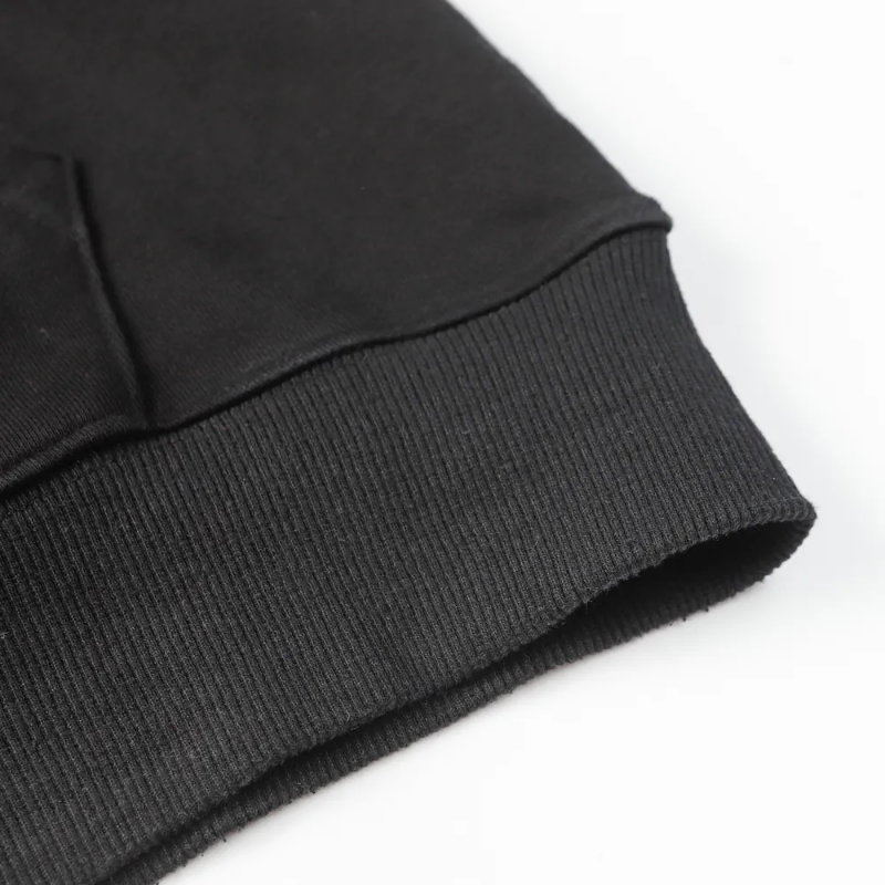 HLSTR Black Logo Full Zip Hoodie - Image 3