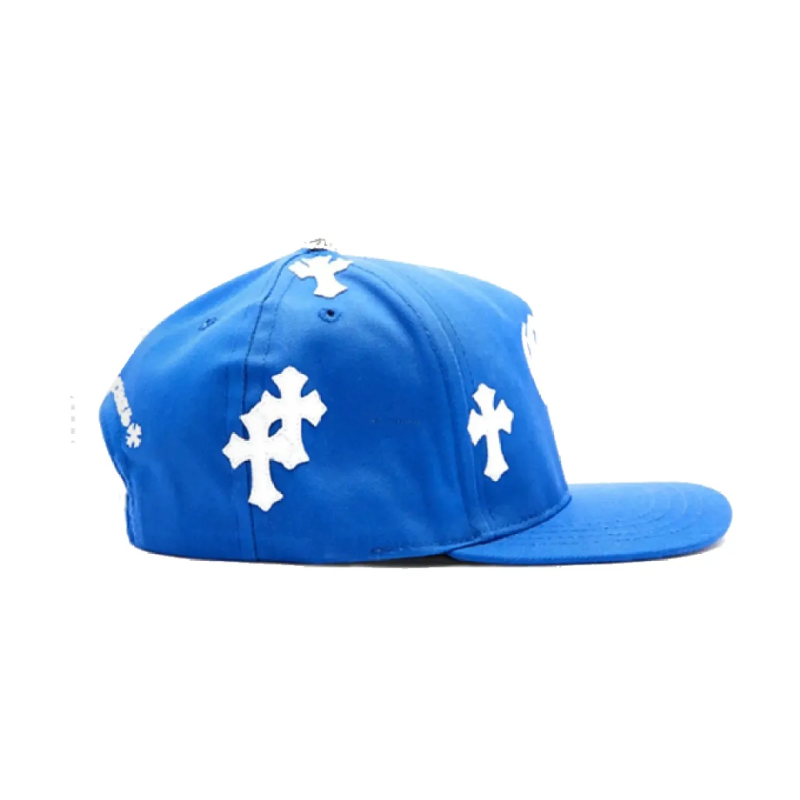 CHRM HRTS Cross Patch Baseball Hat Blue - Image 4