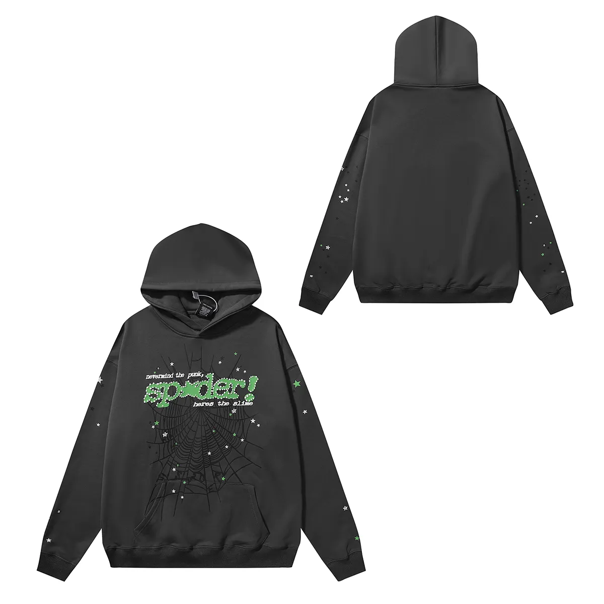 SPDR Punk V2 Hoodie and Sweatpant Set Slate Grey - Image 4