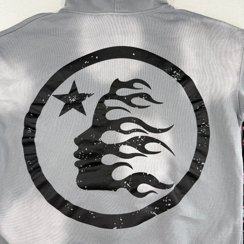 HLSTR Hoodie Future Flame Grey/Pink - Image 5
