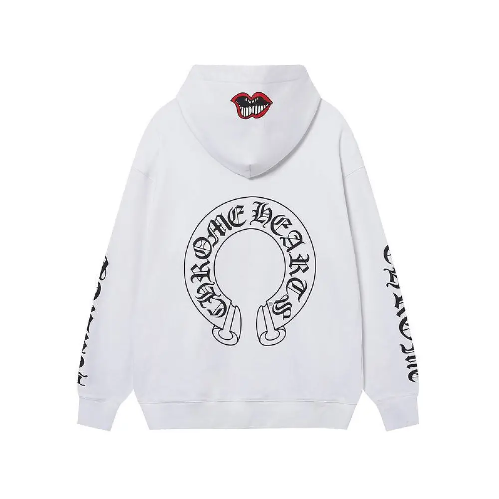 CHRM HRTS X Matty Boy Horseshoe Pullover Hoodie Black & White - Image 6