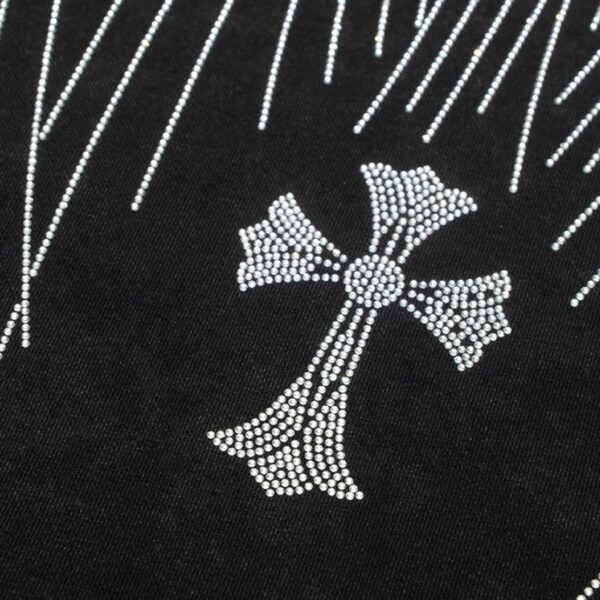 CHRM HRTS Sweatshirt Rhinestone Graphic CH048 - Image 4