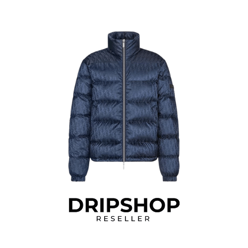CD Oblique Blue Puffer Jacket