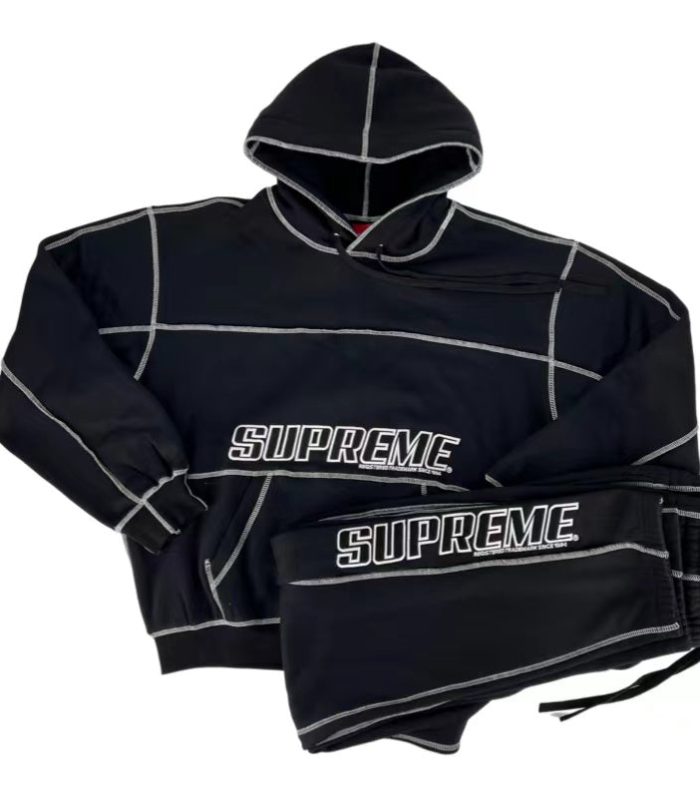SPRM COVERSTITCH TRACKSUIT BLACK