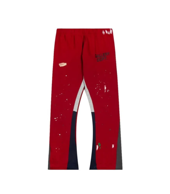 GD Painted Flare Sweat Pants Red