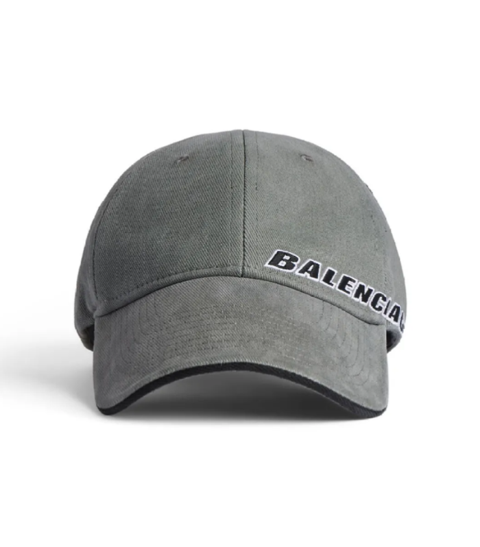 BLNCG Tilted Typo Cap in Dark Heather Grey