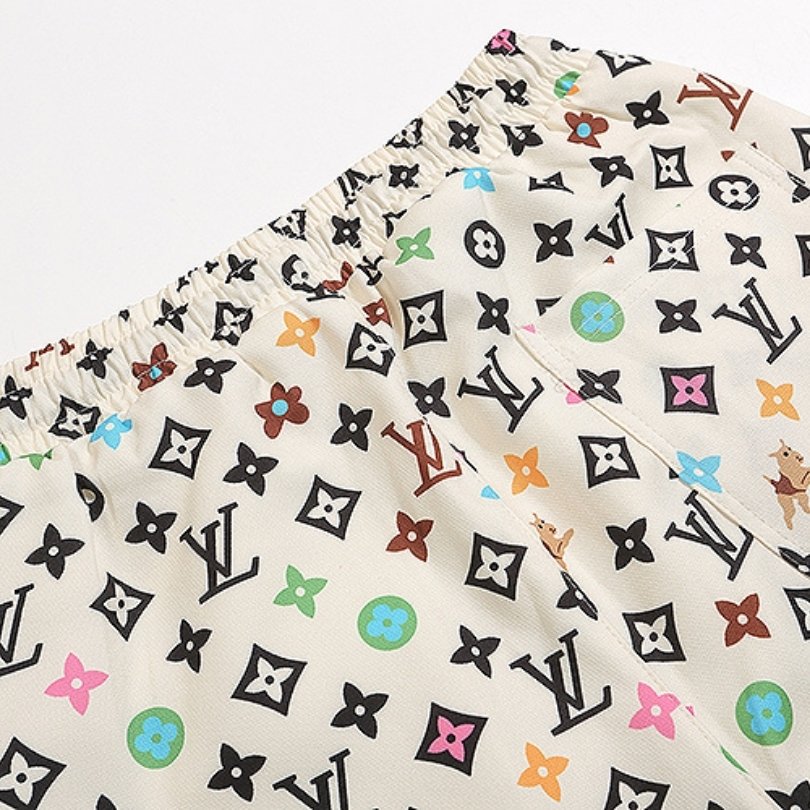 LV Shorts Multicolor Monogram Print - Image 5