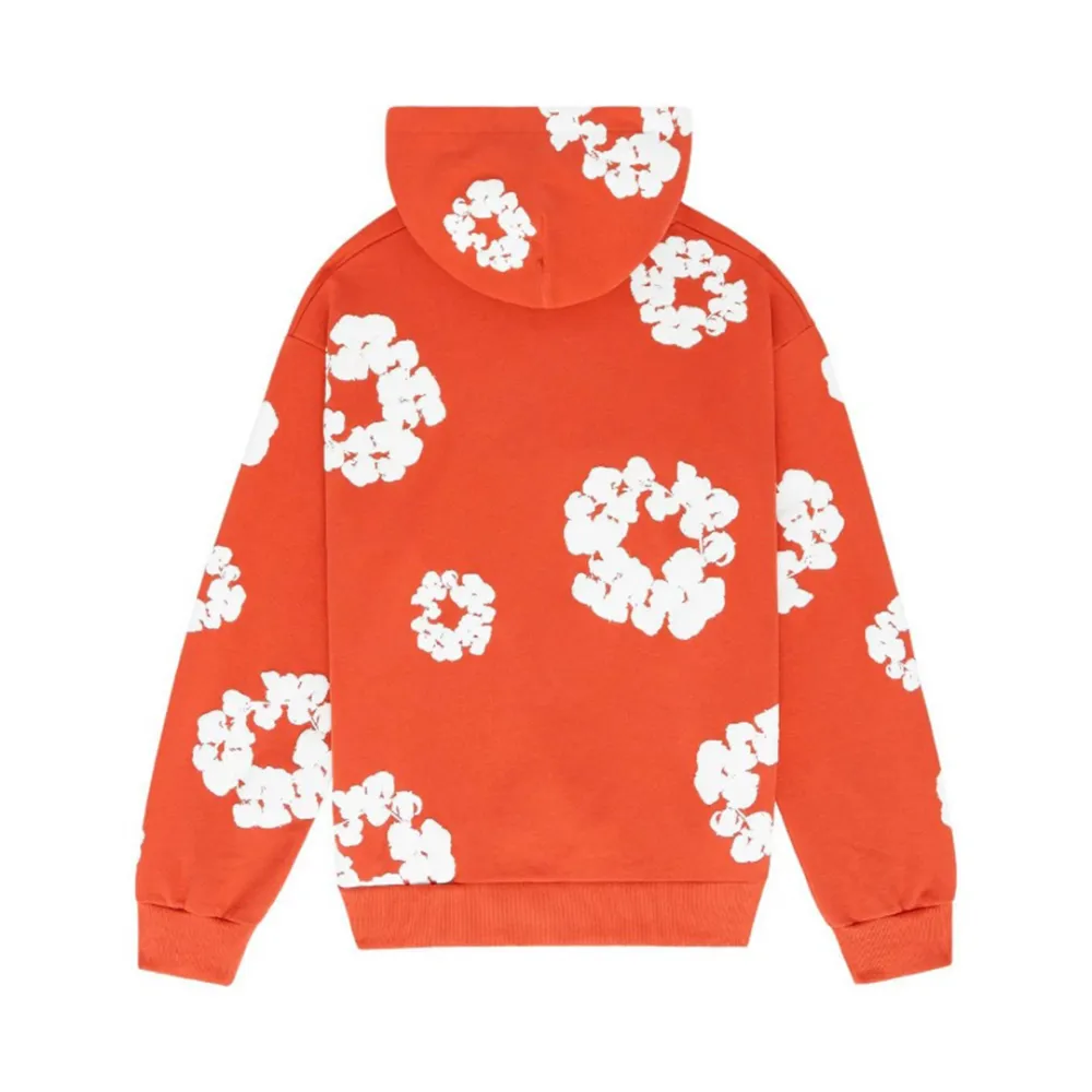 DNM TRS The Cotton Wreath Sweatshirt Royal Orange - Image 2