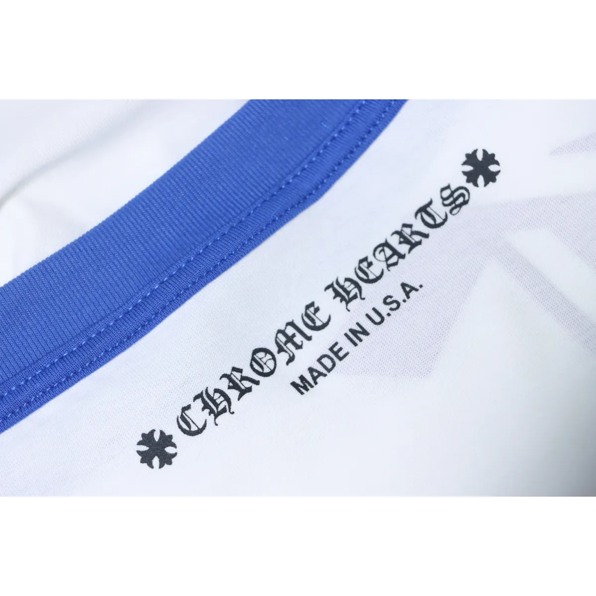 CHRM HRTS CH Baseball Shirt White Blue - Image 5