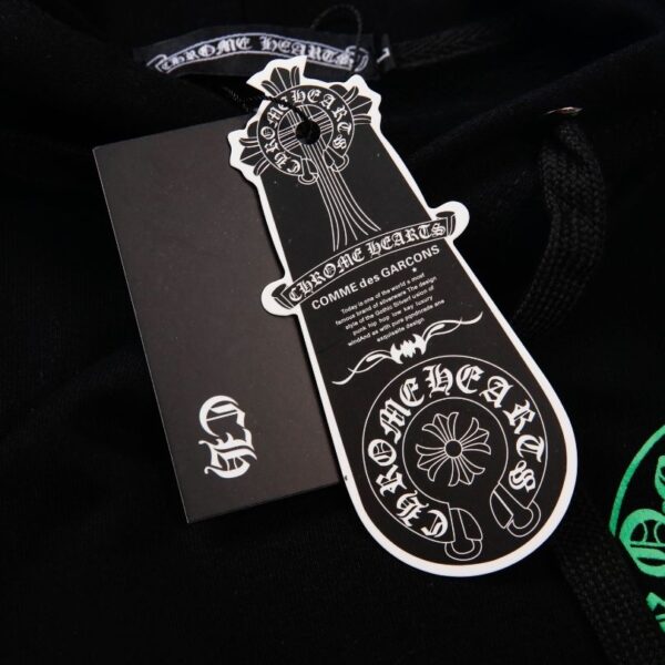CHRM HRTS Hoodie Neon Logo Black CH072 - Image 3