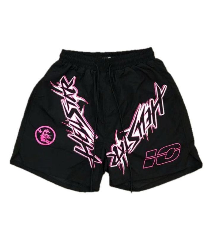 HLSTR Waxed Nylon Athletic Shorts Black