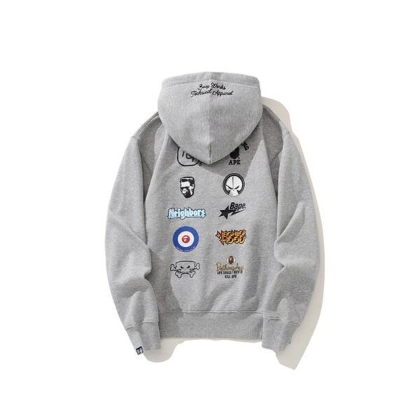 BP Hoodie Busy Works Logo Grey - Image 2