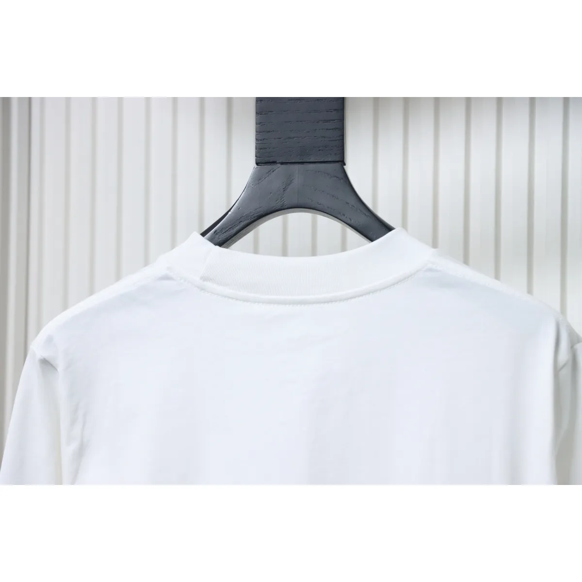 CHRM HRTS Purple Neck Logo Long Sleeve T-Shirt White - Image 6