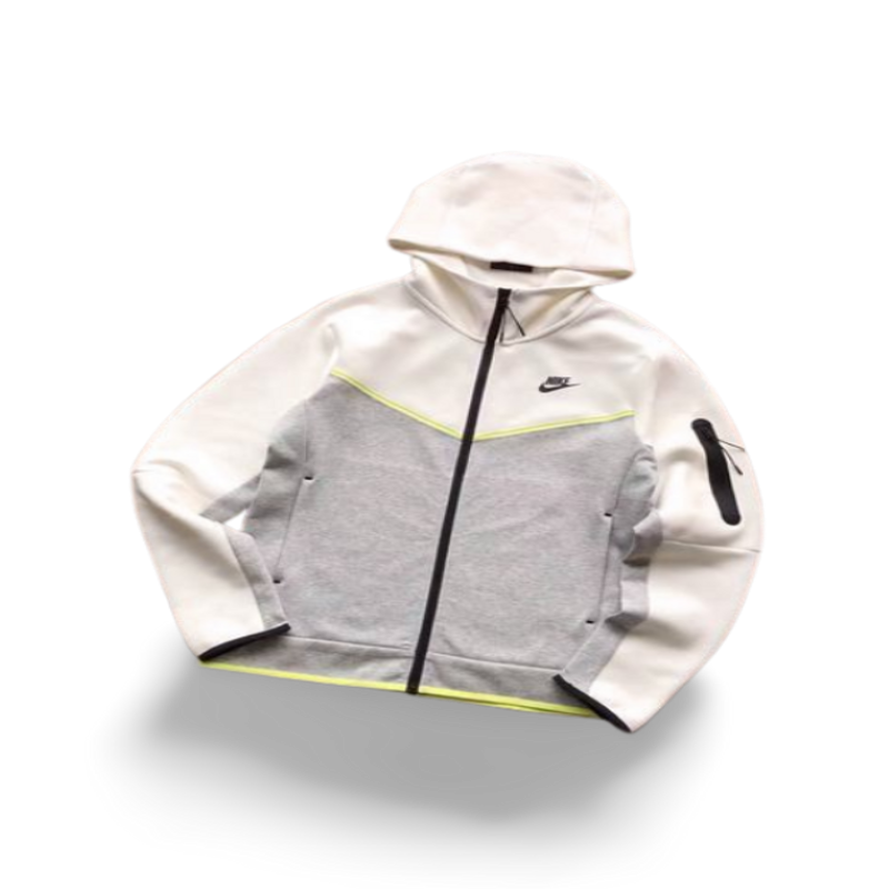 TECH FLEECE – WHITE/GREY (completa)