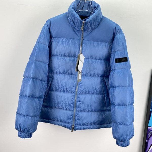 CD Oblique Blue Puffer Jacket - Image 2