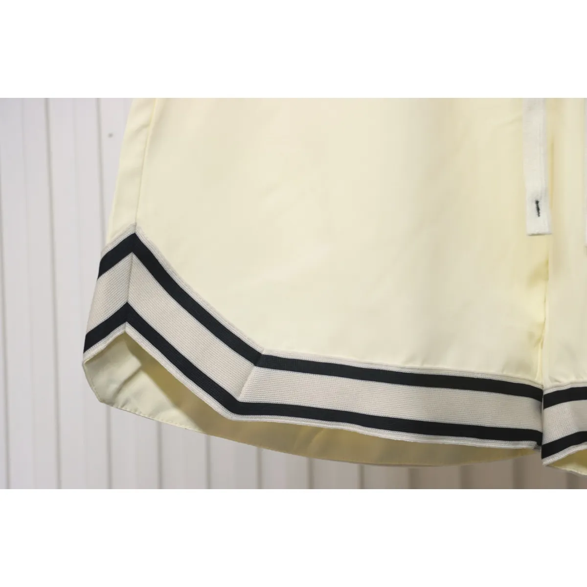 CHRM HRTS Sanskrit Embroidery Shorts Cream - Image 7