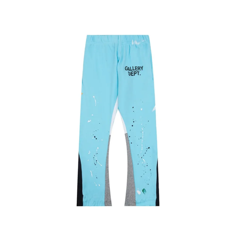 GD Painted Flare Sweat Pants Sky Blue