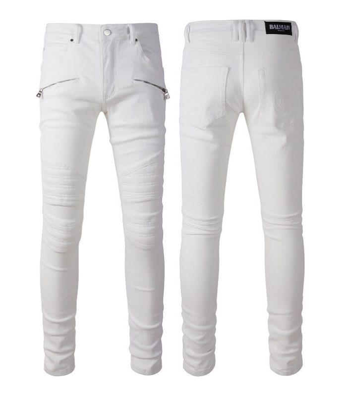 JEANS – WHITE ZIP