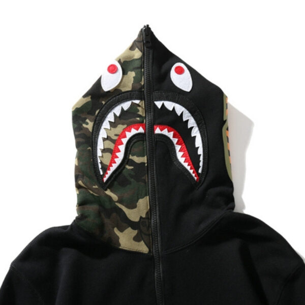 BP Hoodie Shark Camo OVO Black (REVERSE) - Image 4
