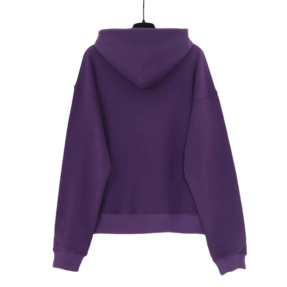 SPDR Spider Web Print Gothic Punk Purple Hoodie - Image 2