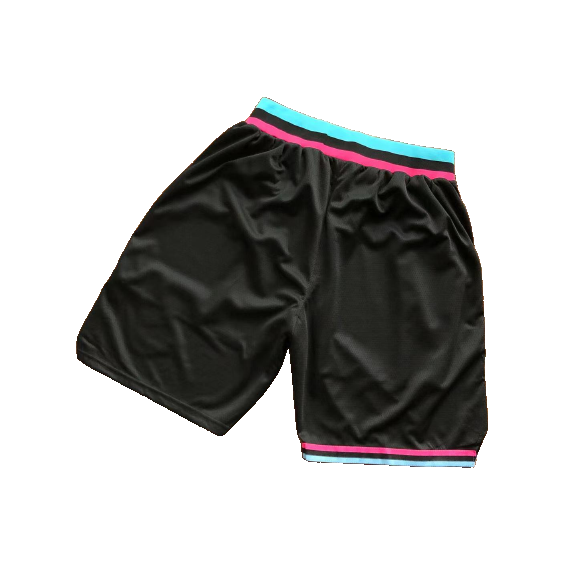 PANTALONCINO BASKET MH – NERO/AZZURRO - Image 2