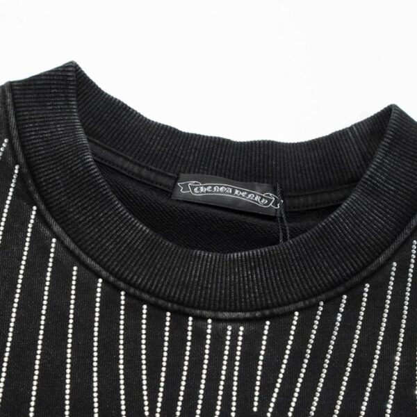 CHRM HRTS Sweatshirt Rhinestone Graphic CH048 - Image 8